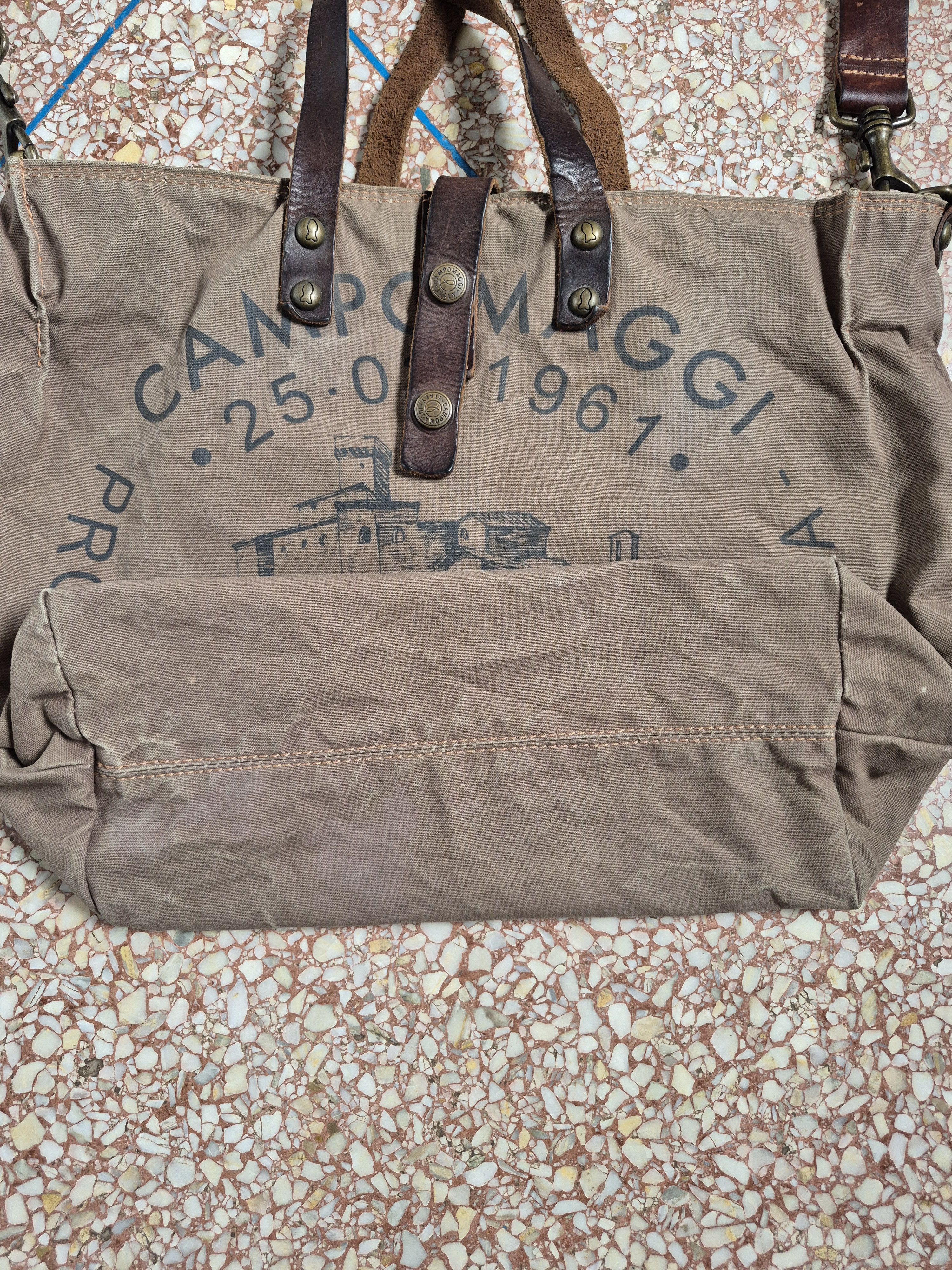 Campomaggi Vintage Campomaggi Teodorano Printed Canvas Leather Size ONE SIZE - 6 Thumbnail