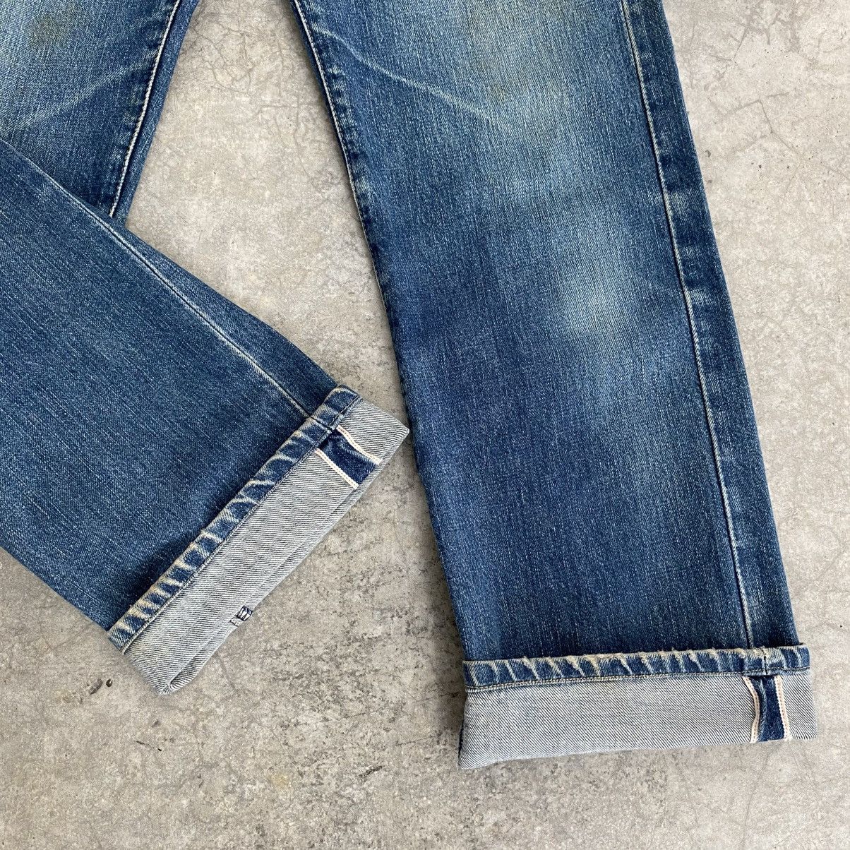 Levi's Vintage 90’s Levis 503B Big E Faded Blue Selvedge LVC Jeans Size US 30 / EU 46 - 2 Thumbnail