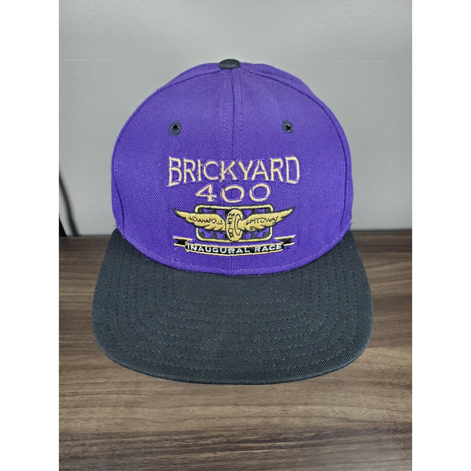 Delong × NASCAR × Vintage 1994 BRICKYARD 400 Inaugural Race Snapback Hat Cap USA Size ONE SIZE - 3 Thumbnail