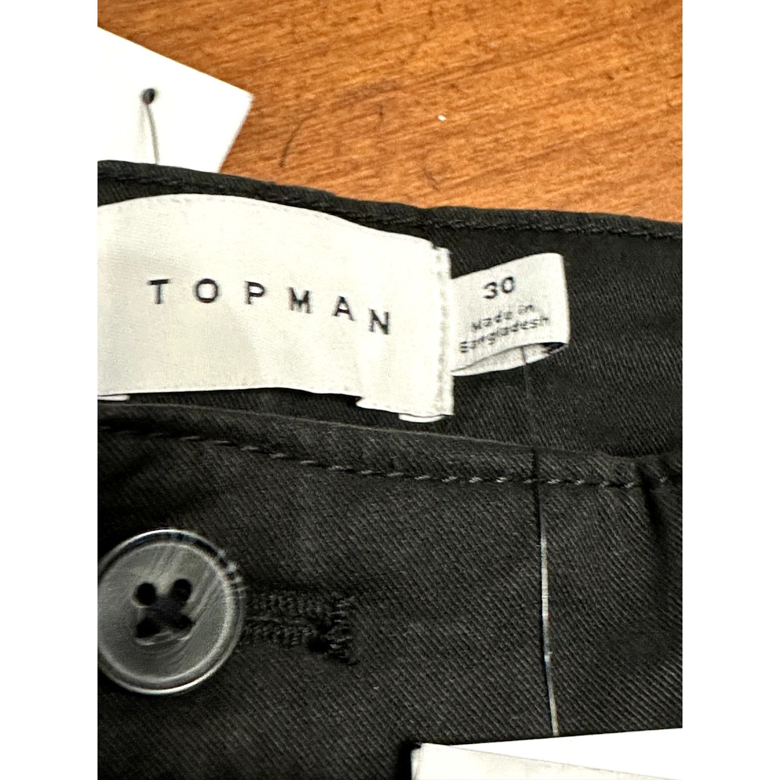 Topman Topman Men's Black Chino Shorts Pockets Slim Fit 30 NWT Size US 30 / EU 46 - 9 Thumbnail