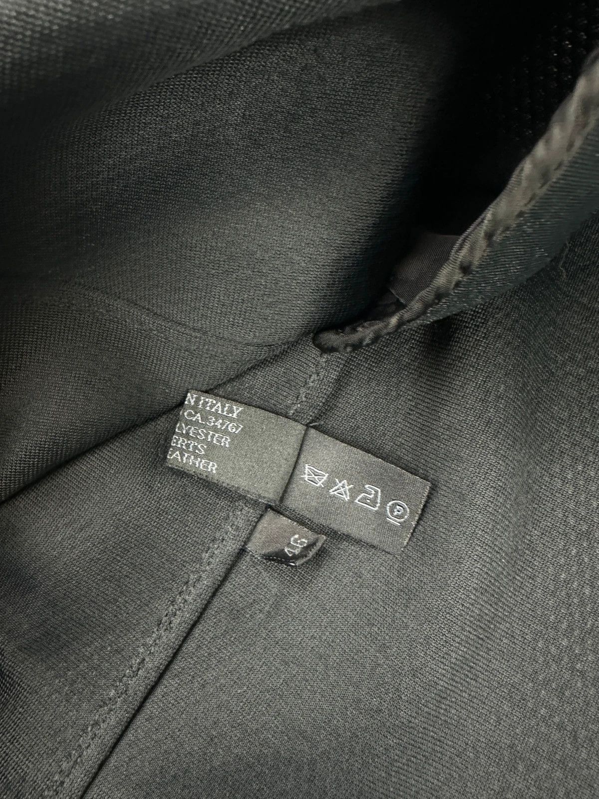Prada Prada Milano FW1999 Black Mesh & Leather Jacket Size M / US 6-8 / IT 42-44 - 12 Thumbnail