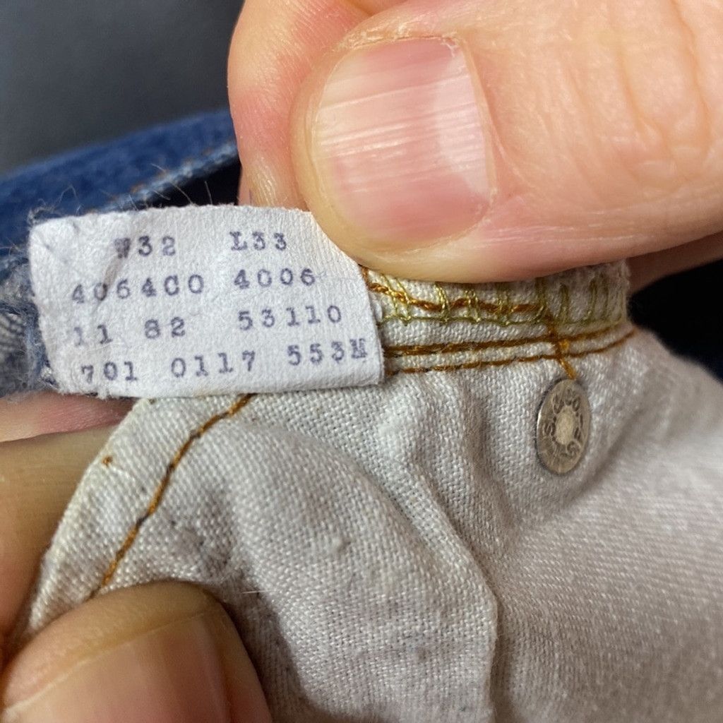Levi's LEVI'S Red Tab Student Authentic Jeans waist is 29.5 sz 32 Size 29" - 6 Thumbnail
