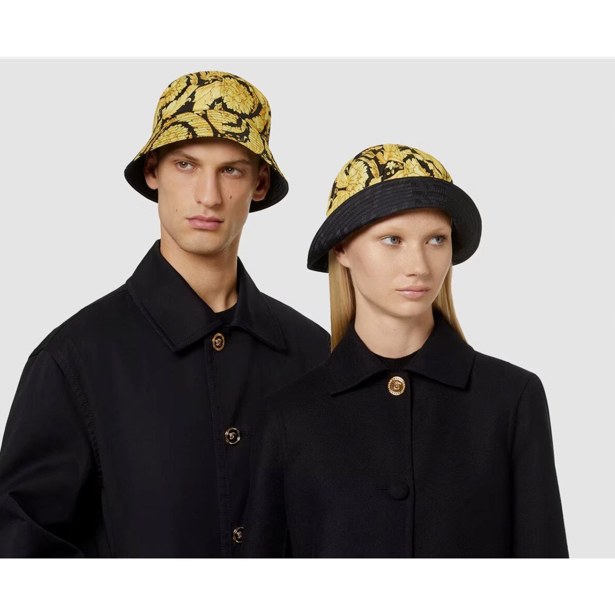 Versace Versace Barocco All Over Print Hat, NWT, size: 57 Size ONE SIZE - 5 Thumbnail