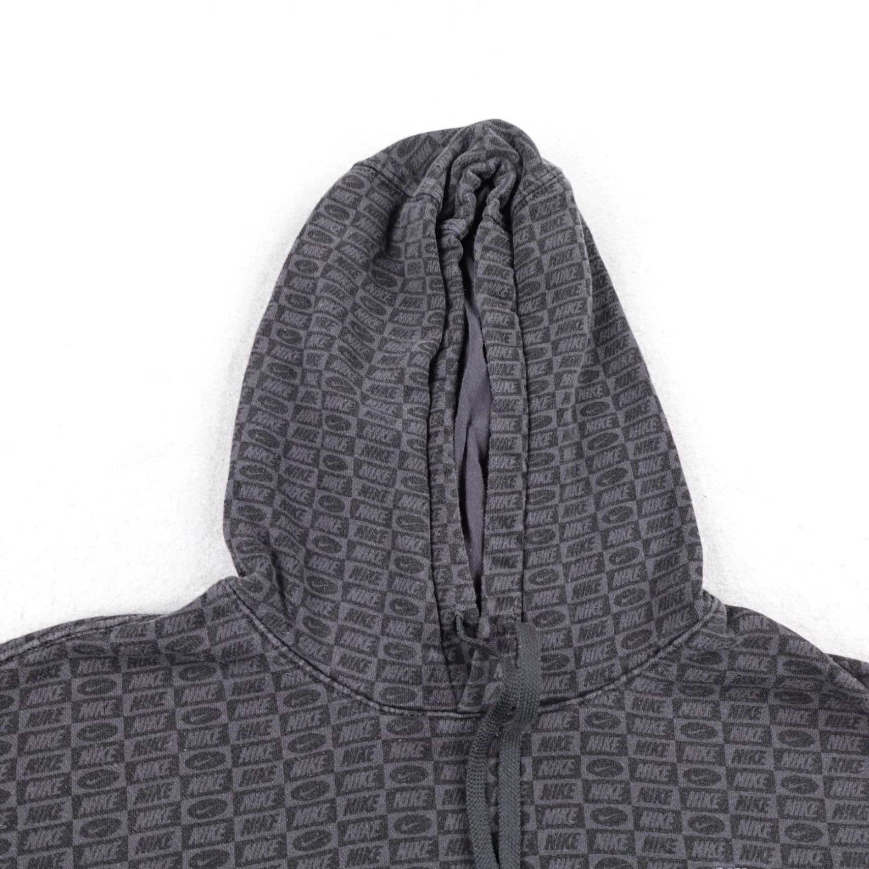 Nike Nike Hoodie Mens XL Gray All Over Print AOP Pullover Sweatshirt Spell Out Swoosh Size US XL / EU 56 / 4 - 2 Thumbnail