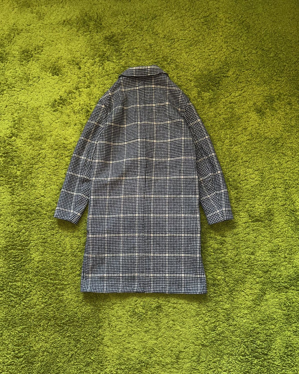Allsaints × Designer Allsaints avant garde wool blend checkered coat Size US XS / EU 42 / 0 - 3 Thumbnail