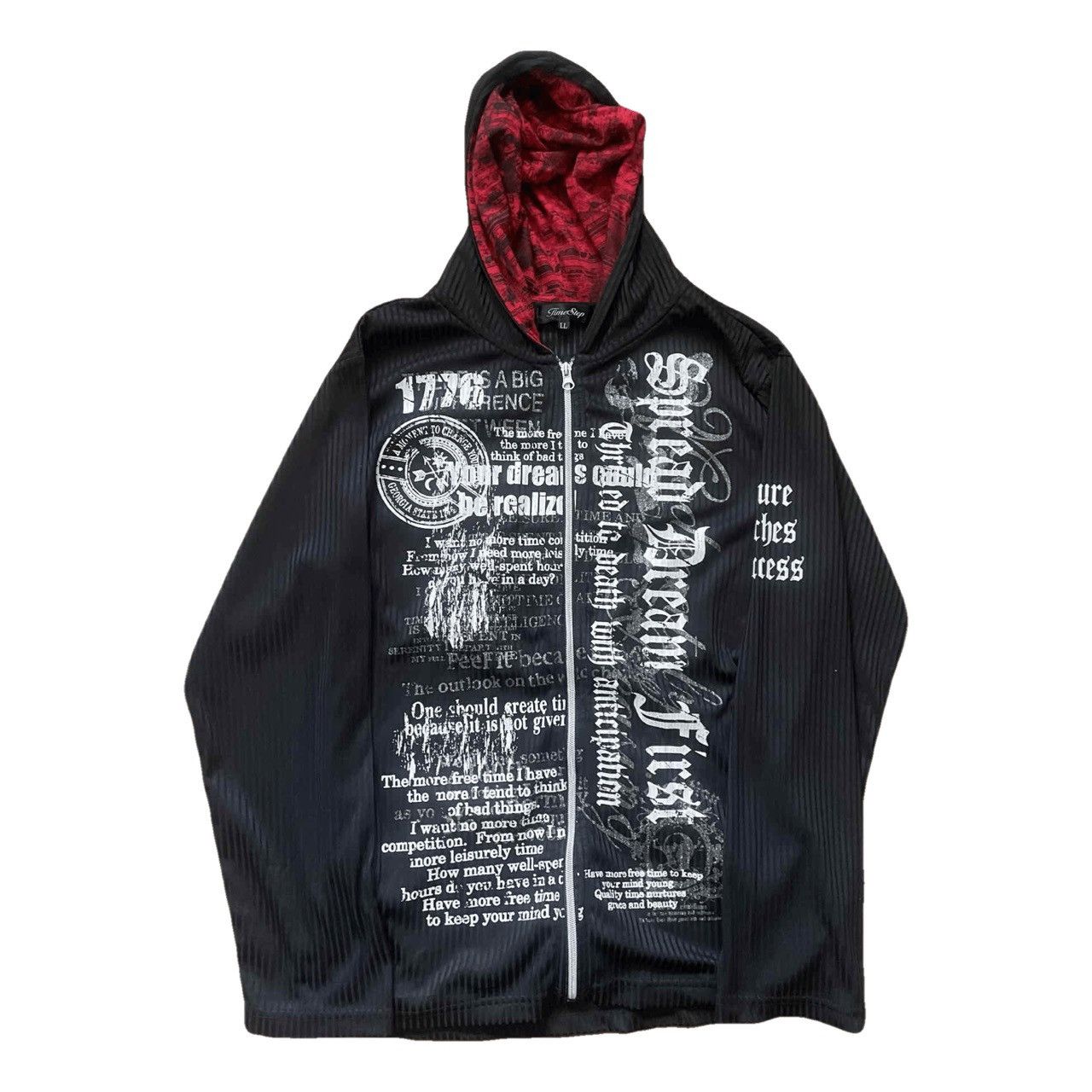 If Six Was Nine 2000s Japanese archive zip up poem glitter hoodie Size US L / EU 52-54 / 3 - 2 Thumbnail