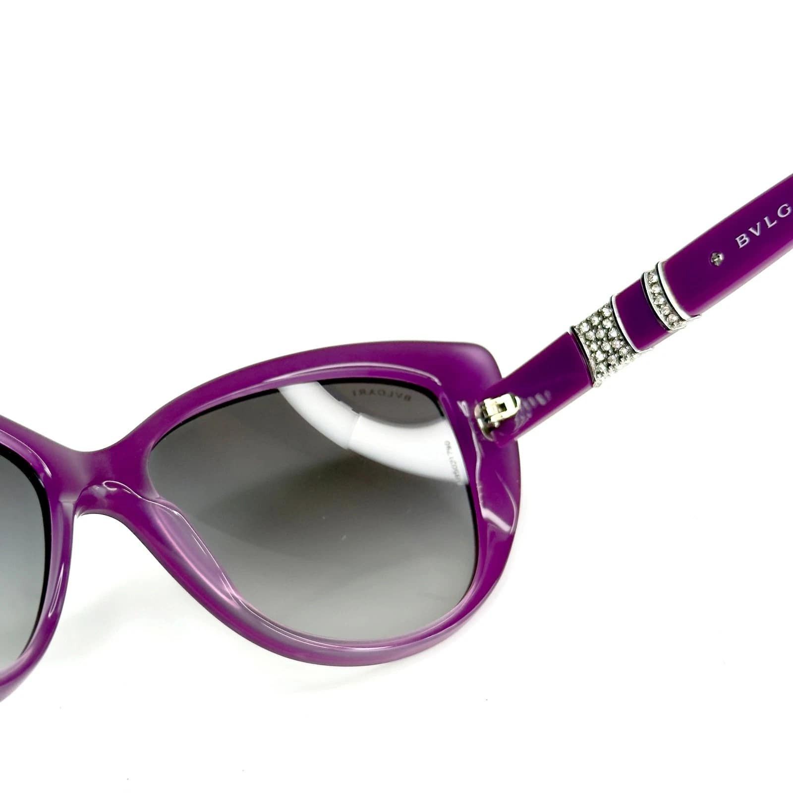 Bvlgari BVLGARI BV8151B 8151 MUSA Cat Eye Purple Crystal Sunglasses Size ONE SIZE - 4 Thumbnail