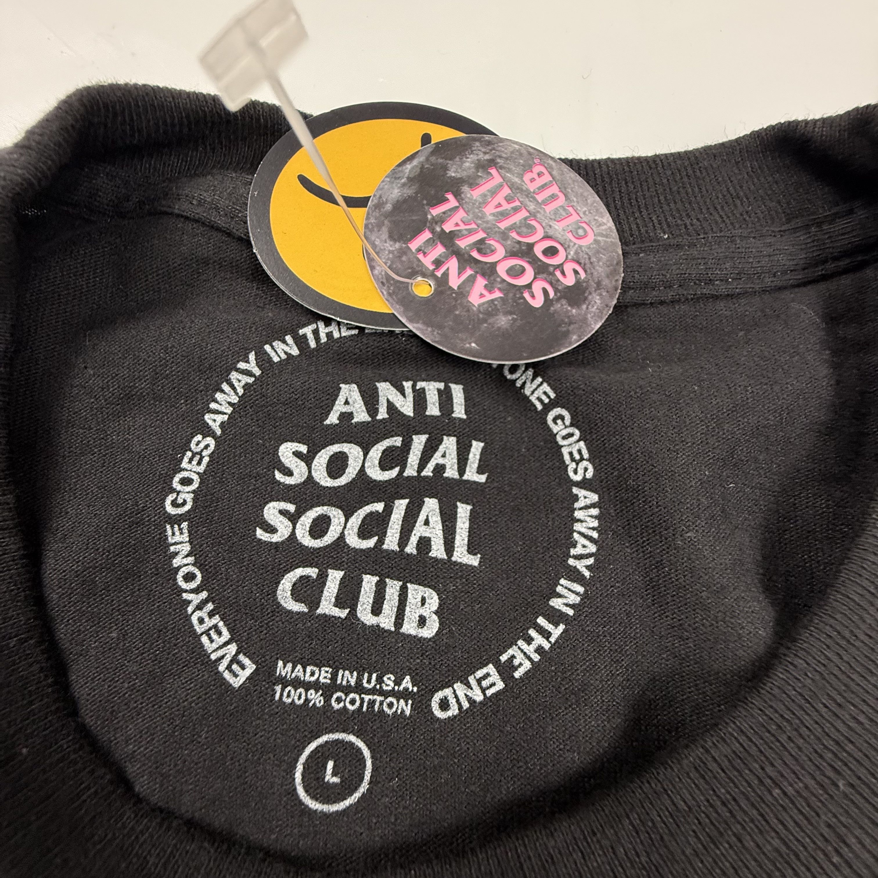 Anti Social Social Club Anti Social Social Club Sad Boyz Honey Drip Black T-Shirt Size US L / EU 52-54 / 3 - 5 Thumbnail