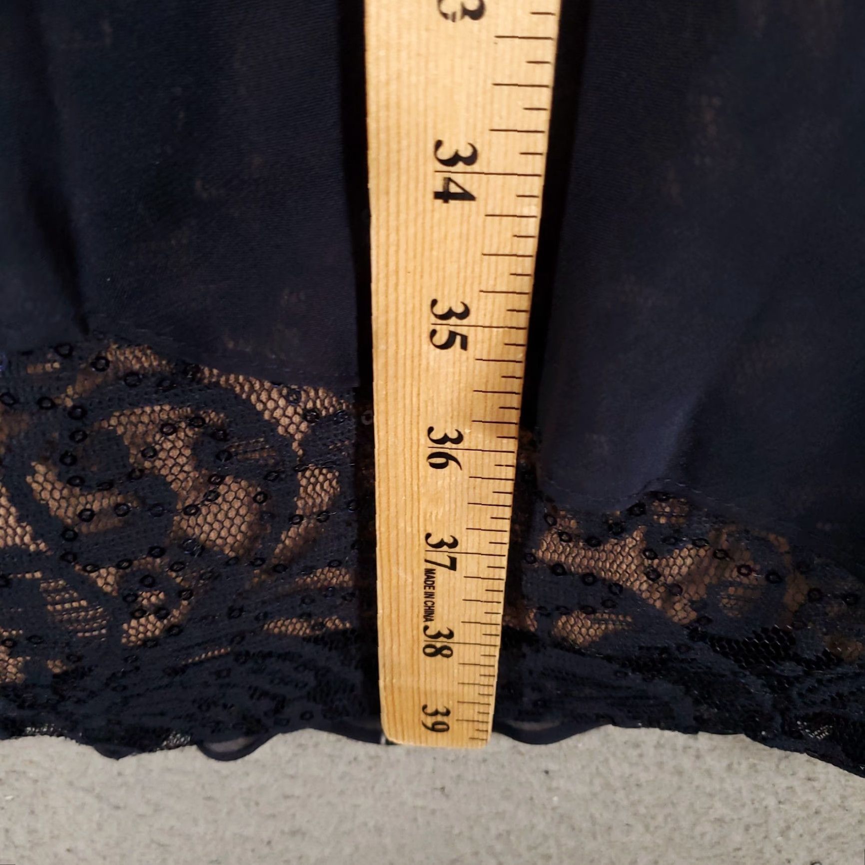 Vintage SLNY Dress Womens 22W Sequin Lace Shimmer Evening Wear Party Cocktail Zip Back Size 3XL / US 20-22 - 3 Thumbnail