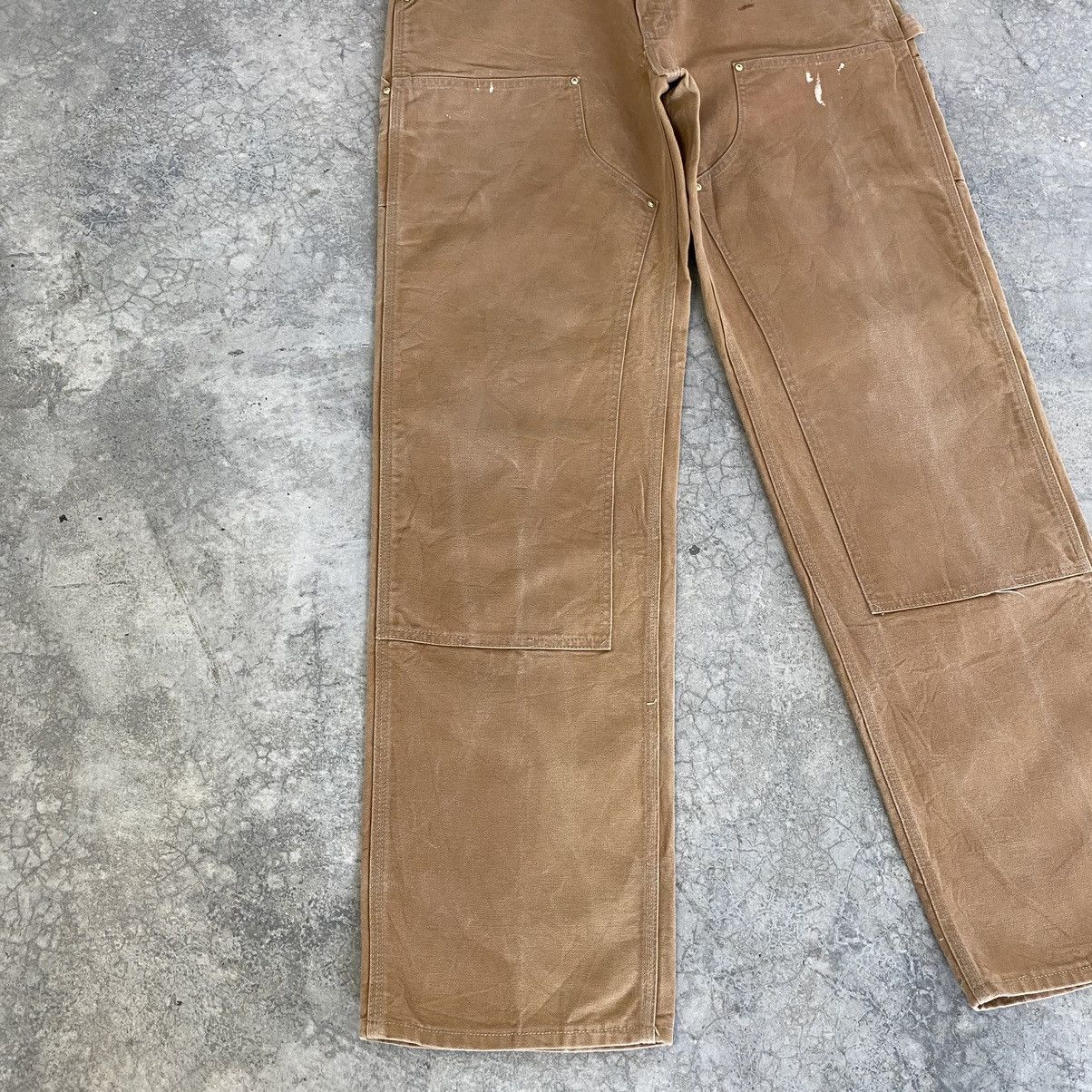 Carhartt Vintage Carhartt Double Knee Tan Carpenter Workwear Pants Size US 35 - 7 Thumbnail