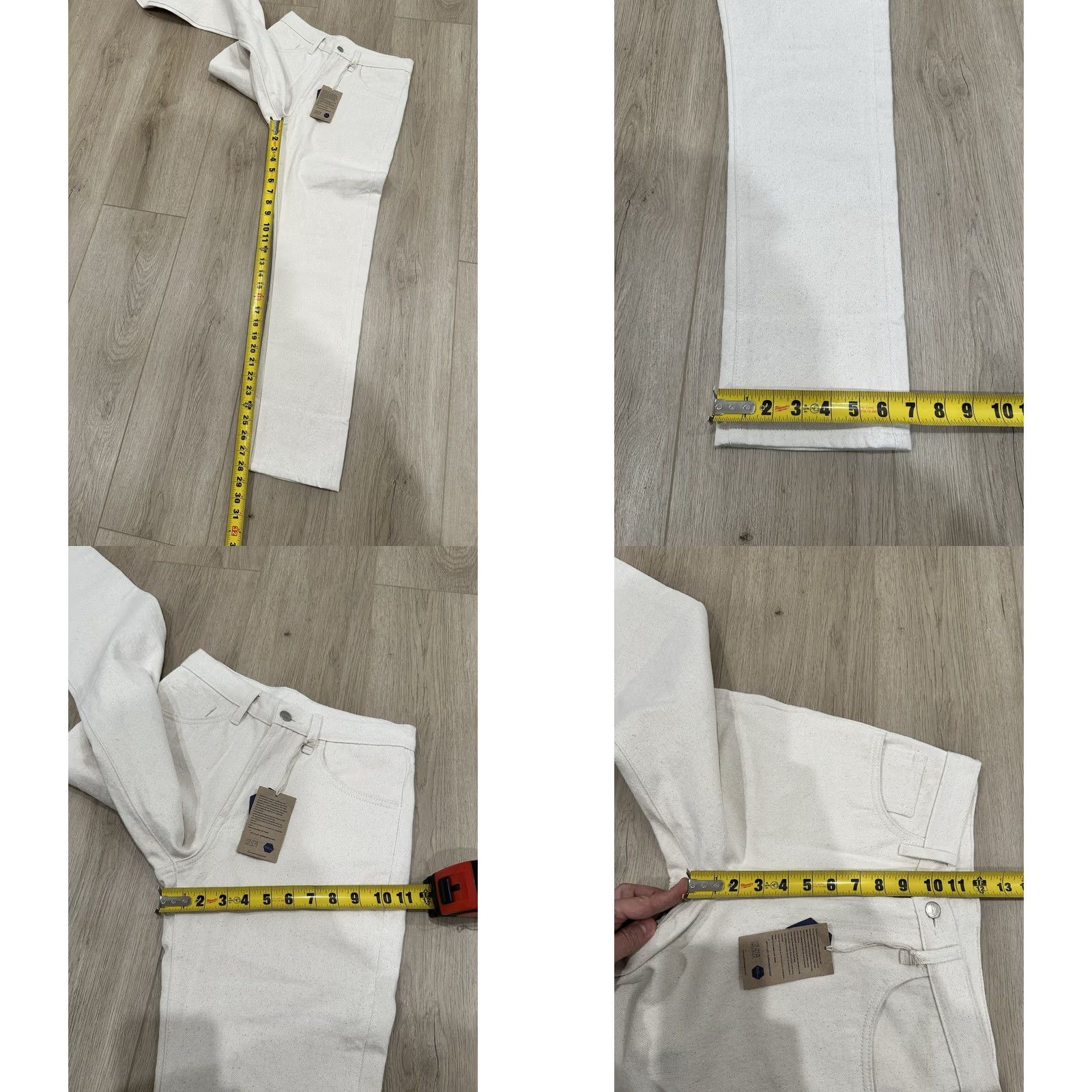 Vintage NWT Industry of All Nations Canvas Pants 28 x 28 Men Ivory Straight 5-Pocket Workwear Casual Regular Vintage No Size US 28 / EU 44 - 10 Thumbnail