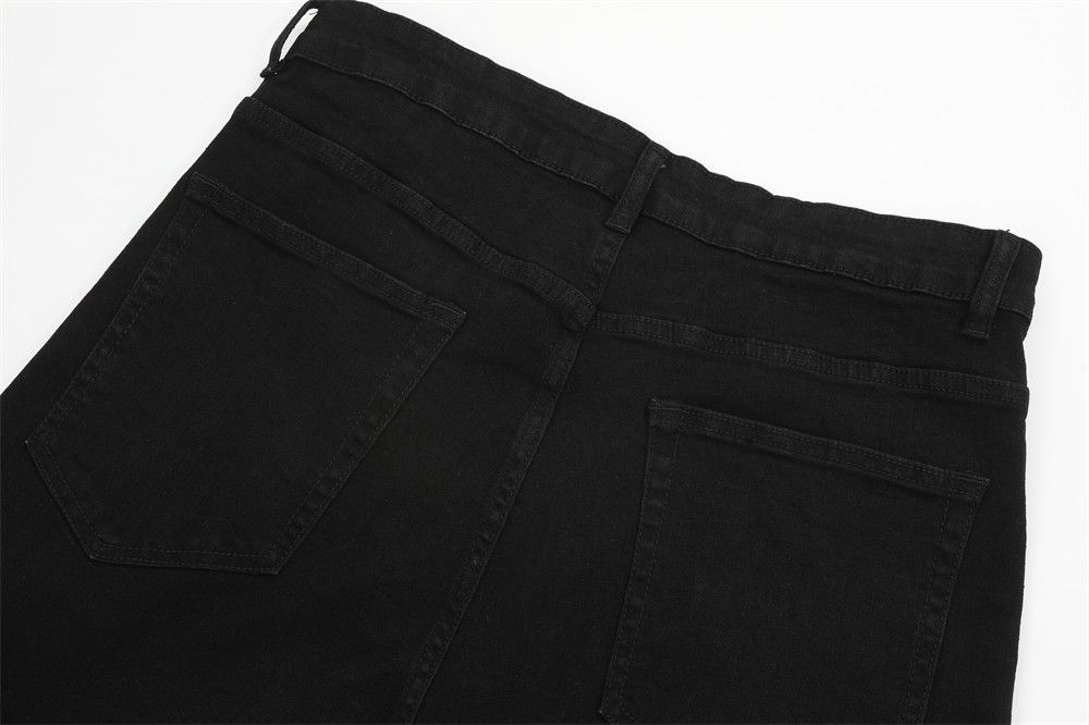 Jean Men's solid color simple loose casual straight jeans Size US 32 / EU 48 - 4 Thumbnail