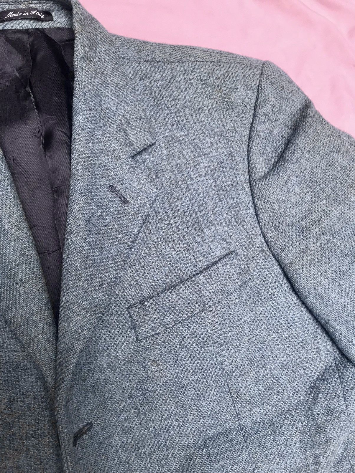 Boggi BOGGI MILANO PURE WOOL MOON WOVEN IN ENGLAND TWEED WHIPCORD Size 46R - 8 Thumbnail