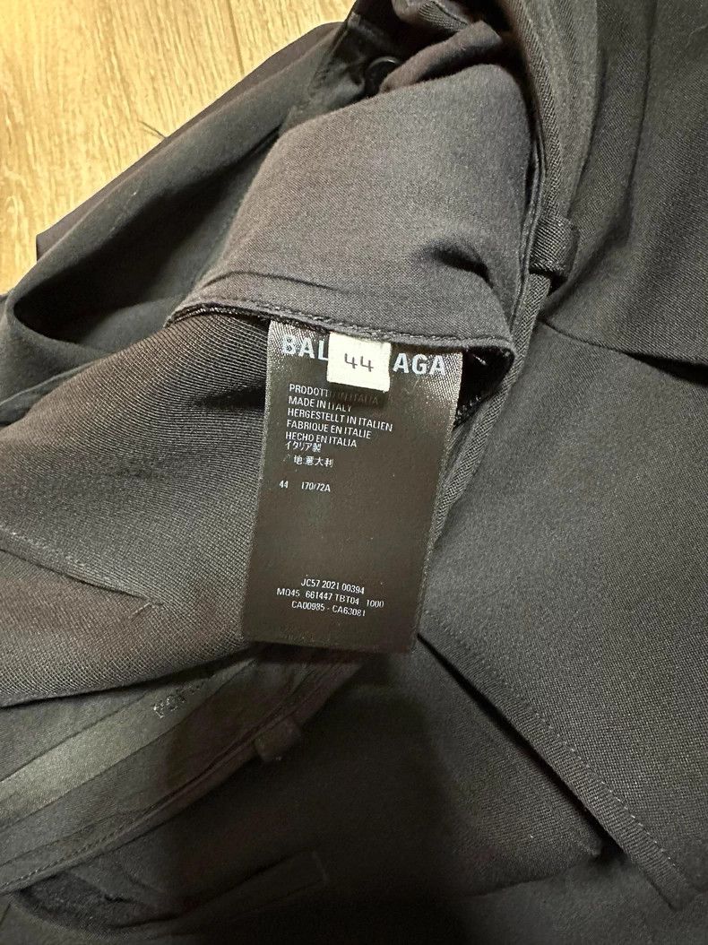 Balenciaga Balenciaga Wide-Leg Wool Suit Pants Size US 28 / EU 44 - 7 Thumbnail