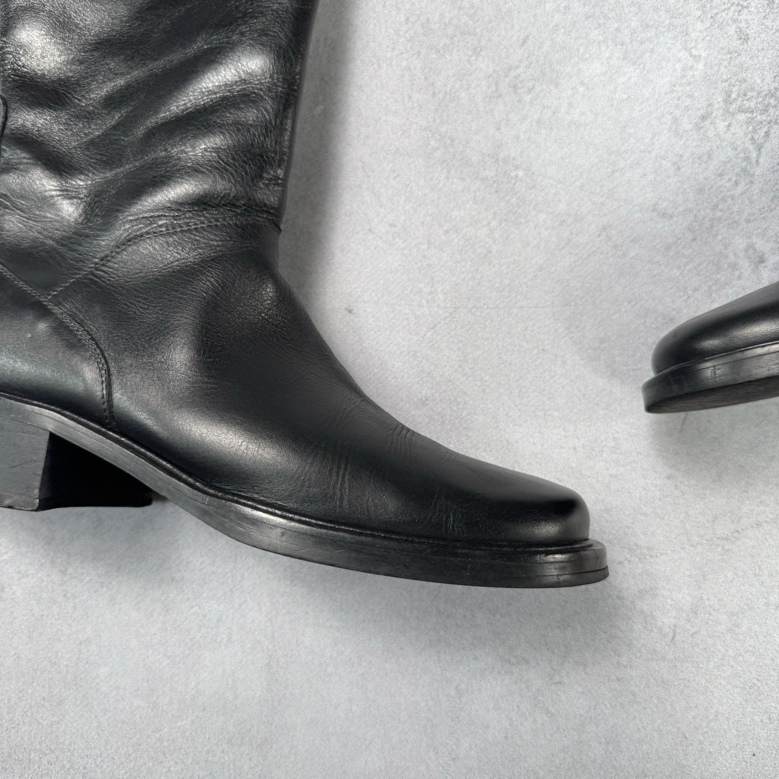 Max Mara MAX MARA Leather Women High Black boots Black Size 38 US 8 Size US 8 / IT 38 - 5 Thumbnail