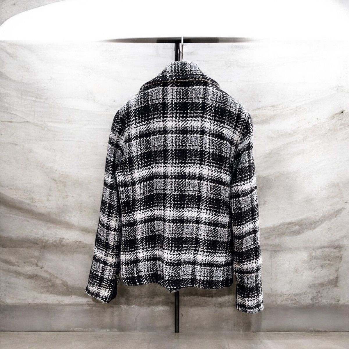 BERNINGS SHO Bernings Sho white plaid tweed jacket Size US M / EU 48-50 / 2 - 4 Thumbnail