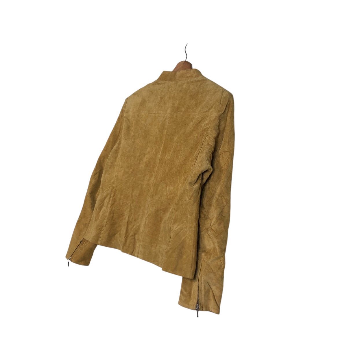 Japanese Brand 📌Cropped Suede Leather Jacket Fagiolino Issey Miyake Size US M / EU 48-50 / 2 - 11 Thumbnail