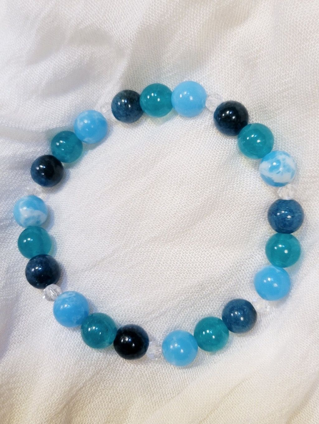 Handmade Gemstone Beaded Bracelet Intent Bundle With Crystals & Card Size ONE SIZE - 4 Thumbnail