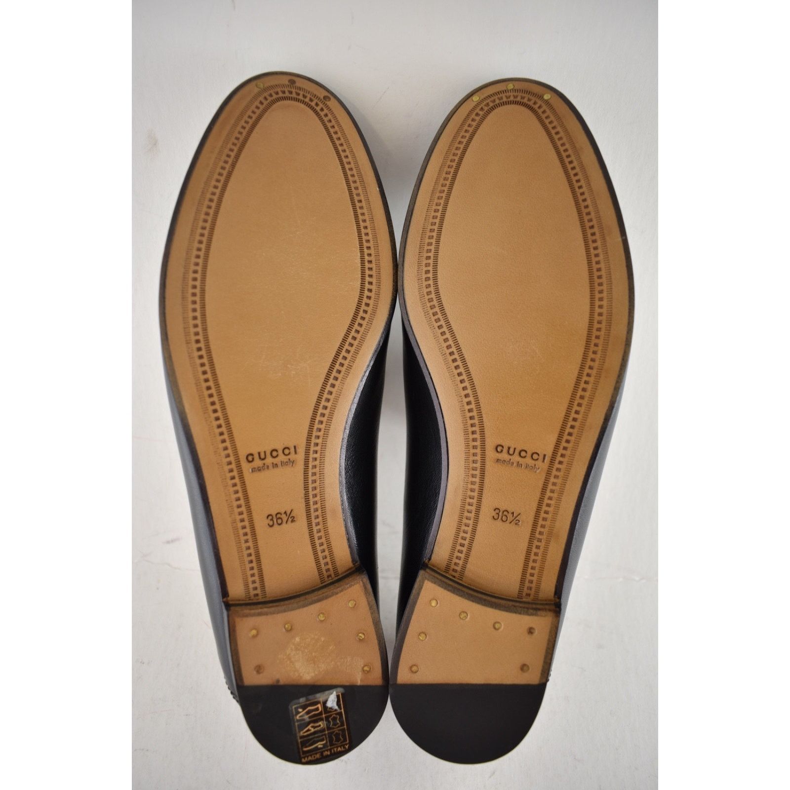 Gucci Black Leather Web Horsebit Slipper Flat Loafer 36.5 Size US 6.5 / IT 36.5 - 13 Thumbnail