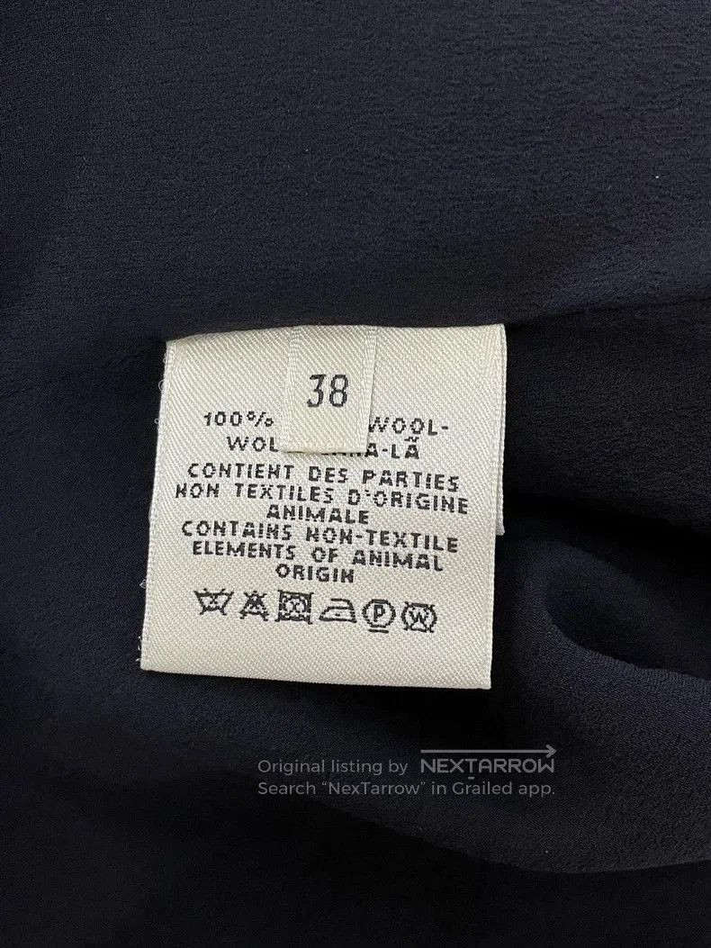 Hermes Hermes Black Wool Midi Skirt Size 38. Size US 38 / EU 54 - 5 Thumbnail