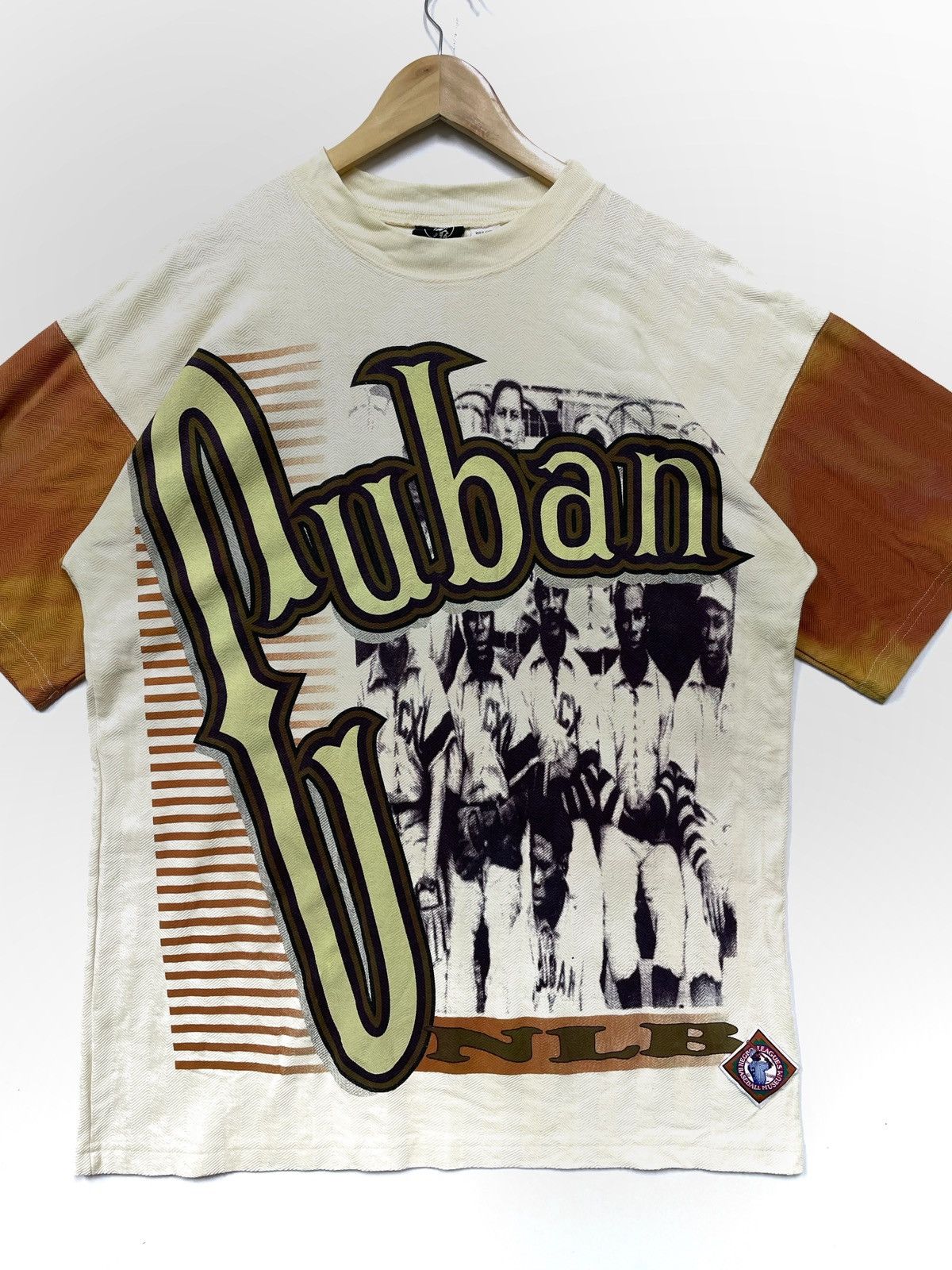 Authentic Negro Leagues Vntage Rare 90s Cuban X-Gaints Leagues Baseball Museum Size US XL / EU 56 / 4 - 2 Thumbnail