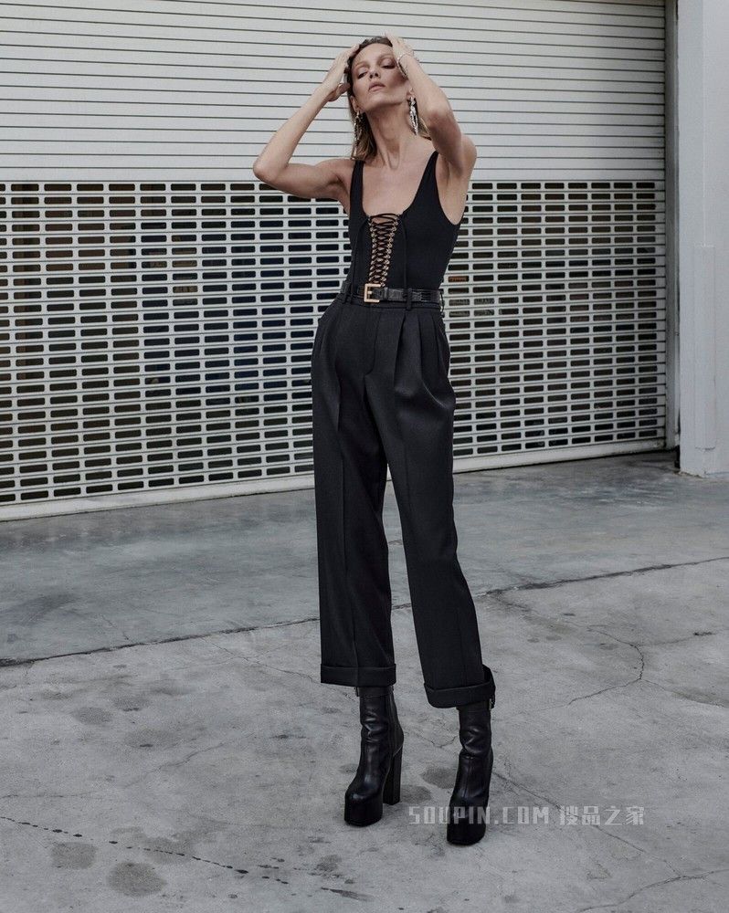 Saint Laurent Paris o1s1wg110725 687606 Saharienne One-Piece Swimsuit in Black Size L / US 10 / IT 46 - 2 Thumbnail