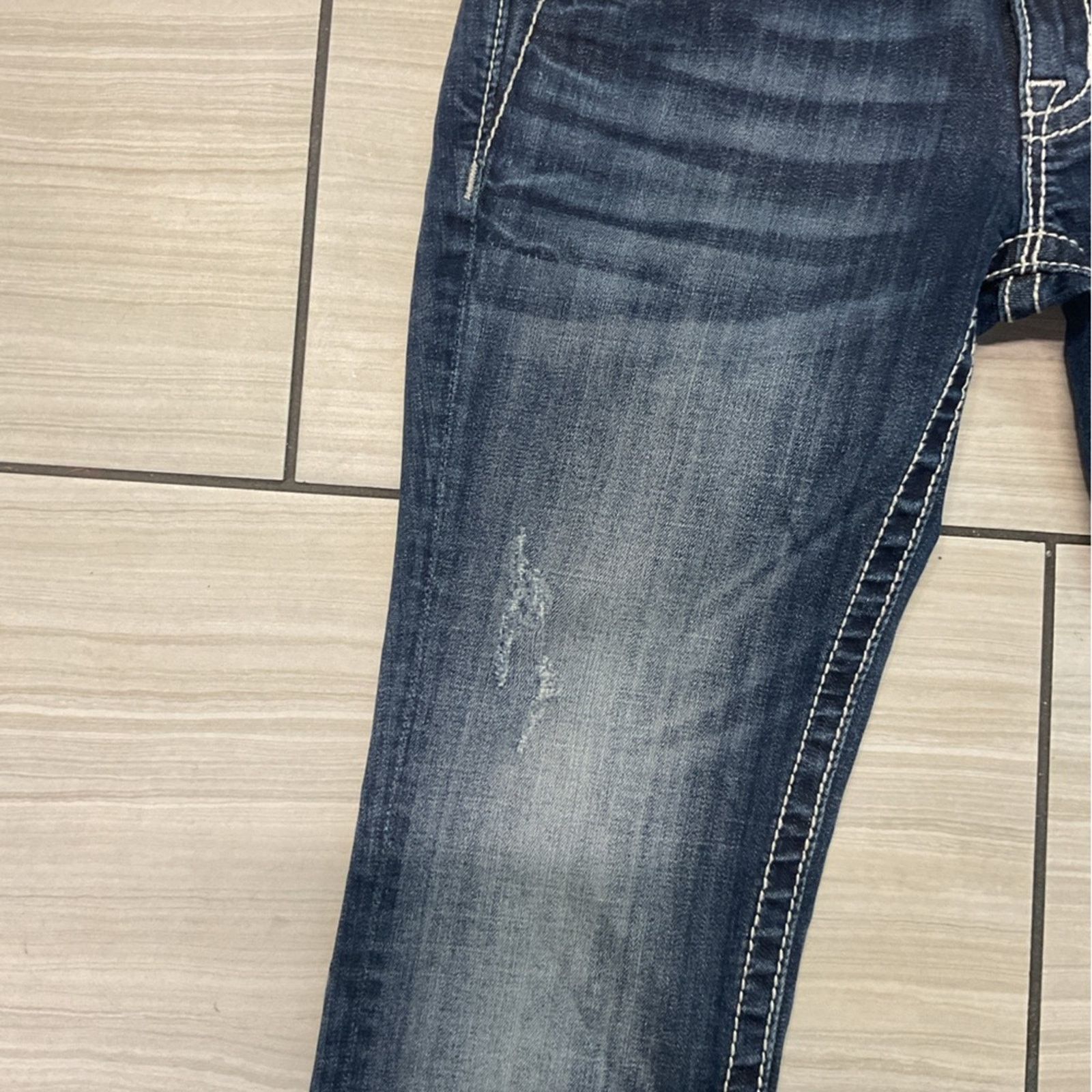 Miss Me Y2K Miss Me Straight Signature Embroidered Jeans Size 28" / US 6 / IT 42 - 8 Thumbnail