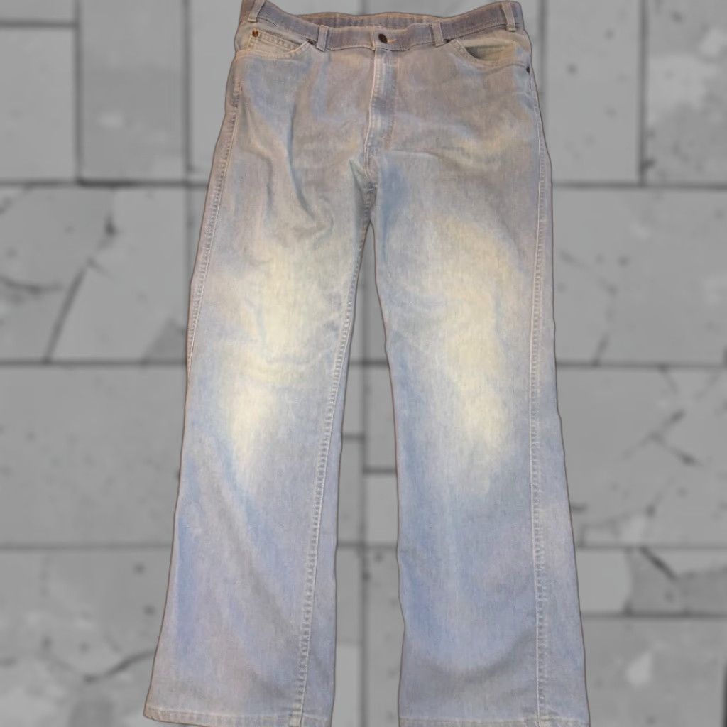 Vintage VINTAGE Levi’s Jeans Action Jeans Mens 37 X 30 Light Wash Blue USA Made Bottoms Mens Jeans 37x30 Size US 37 - 1 Thumbnail