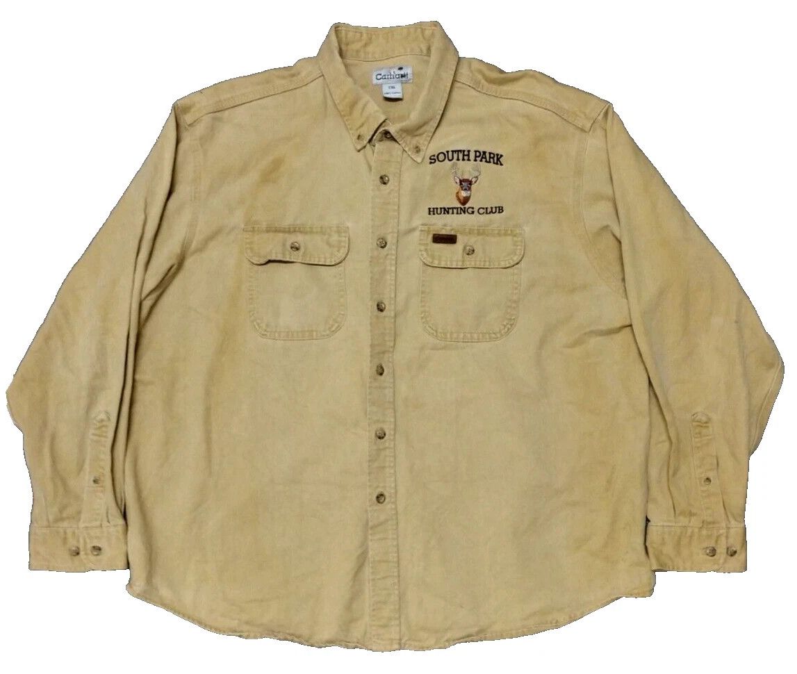 Carhartt × Carhartt Wip CARHATT Khaki Safari South Park Hunting Shirt Club Size 2XL Size US XXL / EU 58 / 5 - 6 Thumbnail
