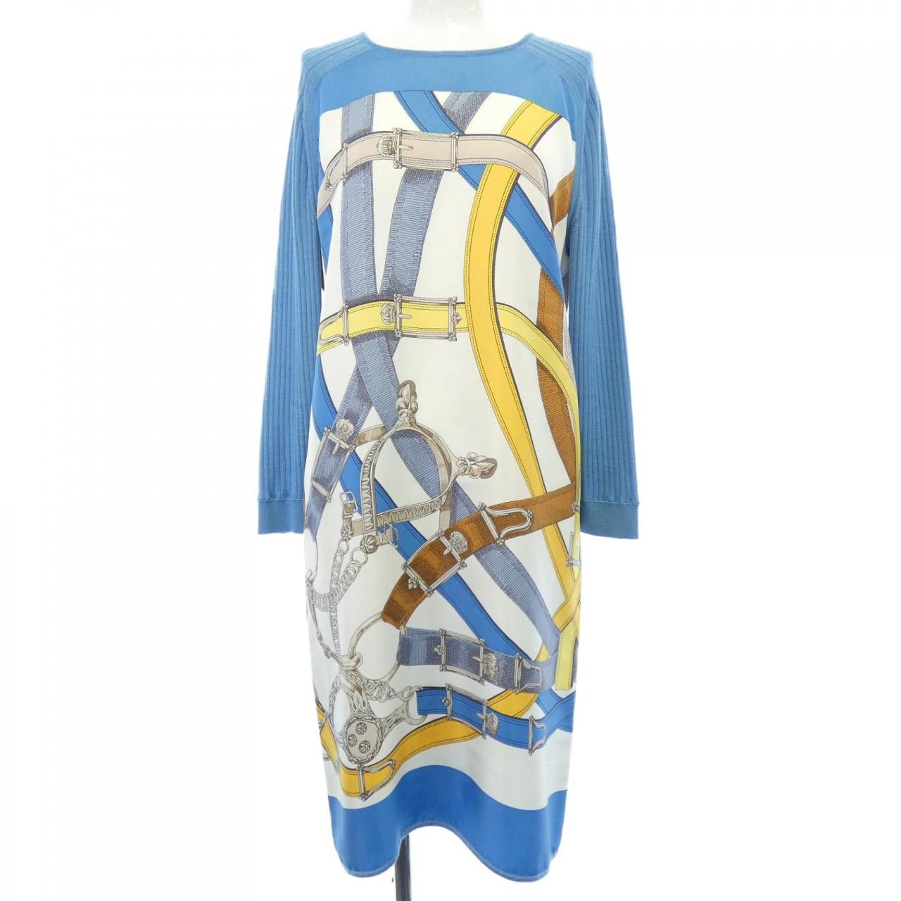 Hermes Hermes Hermes CAVAL CADOUR Cashmere Blend Dress Textile Dresses DUTY FREE for USA Size ONE SIZE - 1 Thumbnail