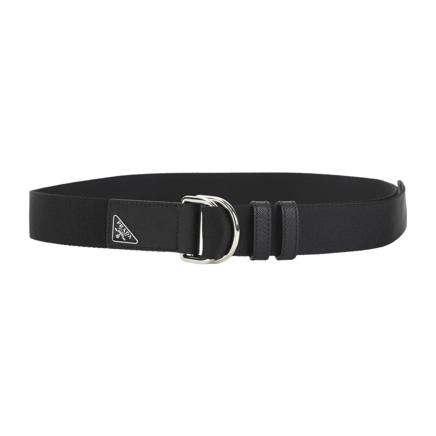 PRADA Polyamide Black 35mm Belt New & Authentic (Men's size: