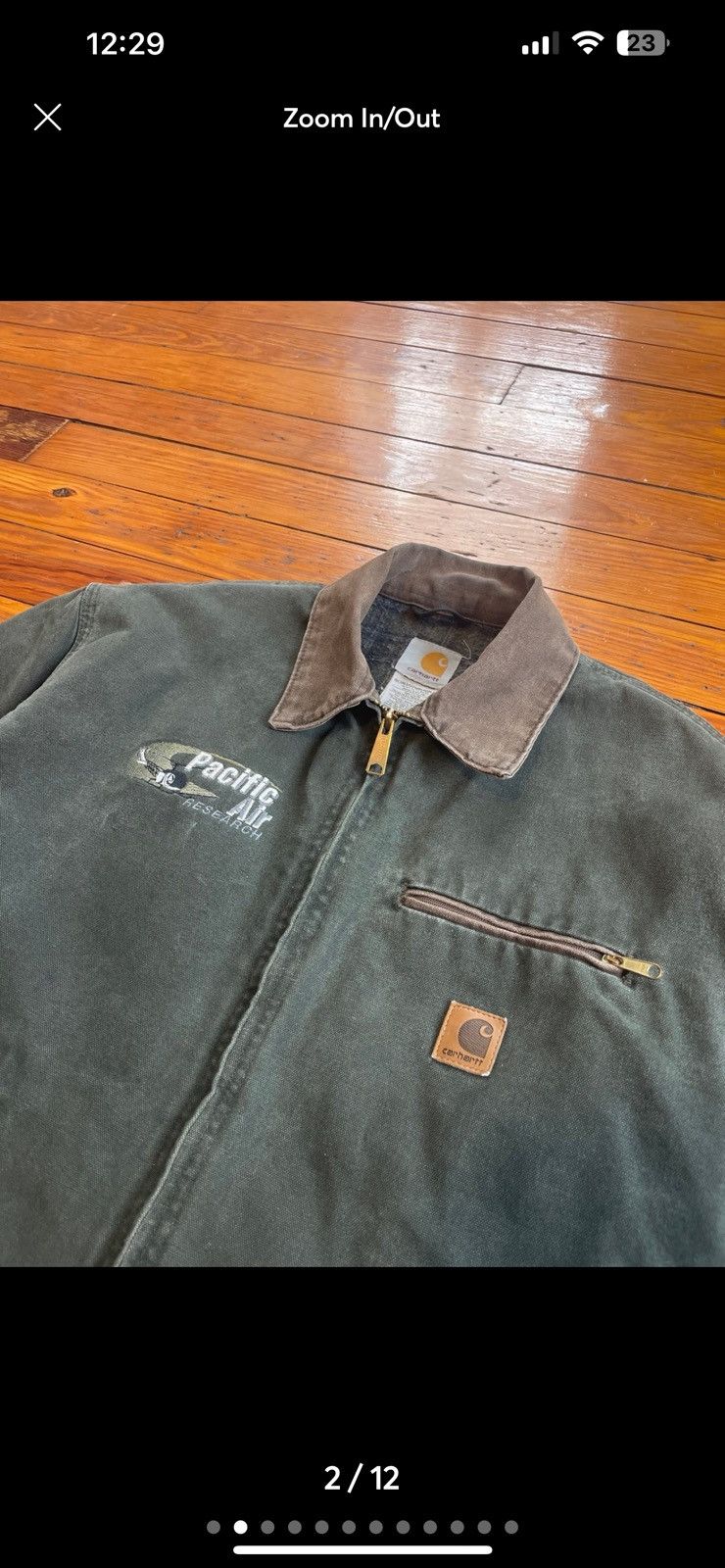 Carhartt Vintage Carhart Detroit Jacket Faded Moss Green J97 MOS Size US L / EU 52-54 / 3 - 2 Thumbnail