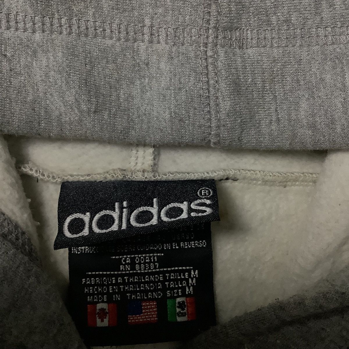 Adidas × Vintage Y2K Adidas Big Logo Vintage Boxy Hoodie Size US M / EU 48-50 / 2 - 3 Thumbnail