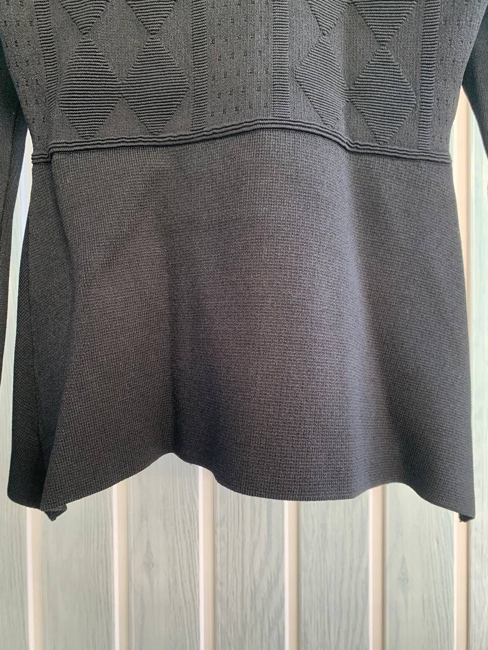 Designer × Scanlan Theodore Scanlan Theodore Black Crepe Knit Viscose & Polyamide Jacket Size S / US 4 / IT 40 - 11 Thumbnail
