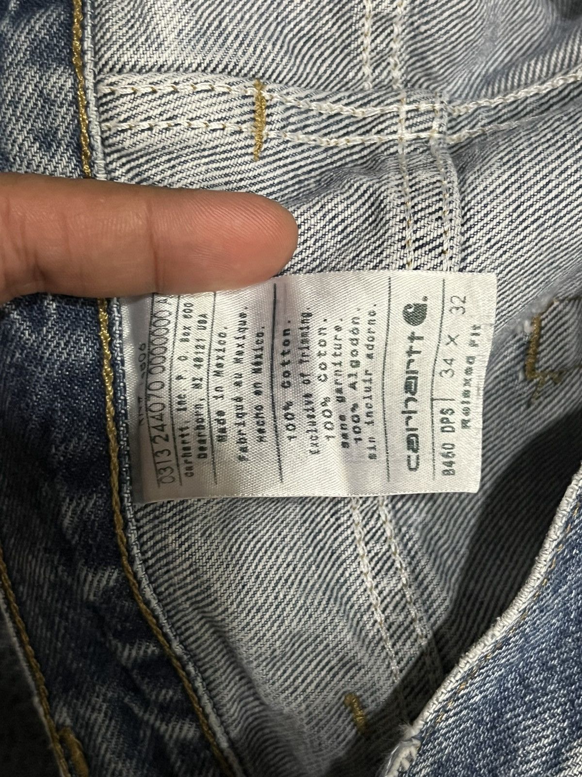 Carhartt Vintage Carhartt Classic Light Blue Relaxed Fit Jeans Size US 34 / EU 50 - 18 Thumbnail
