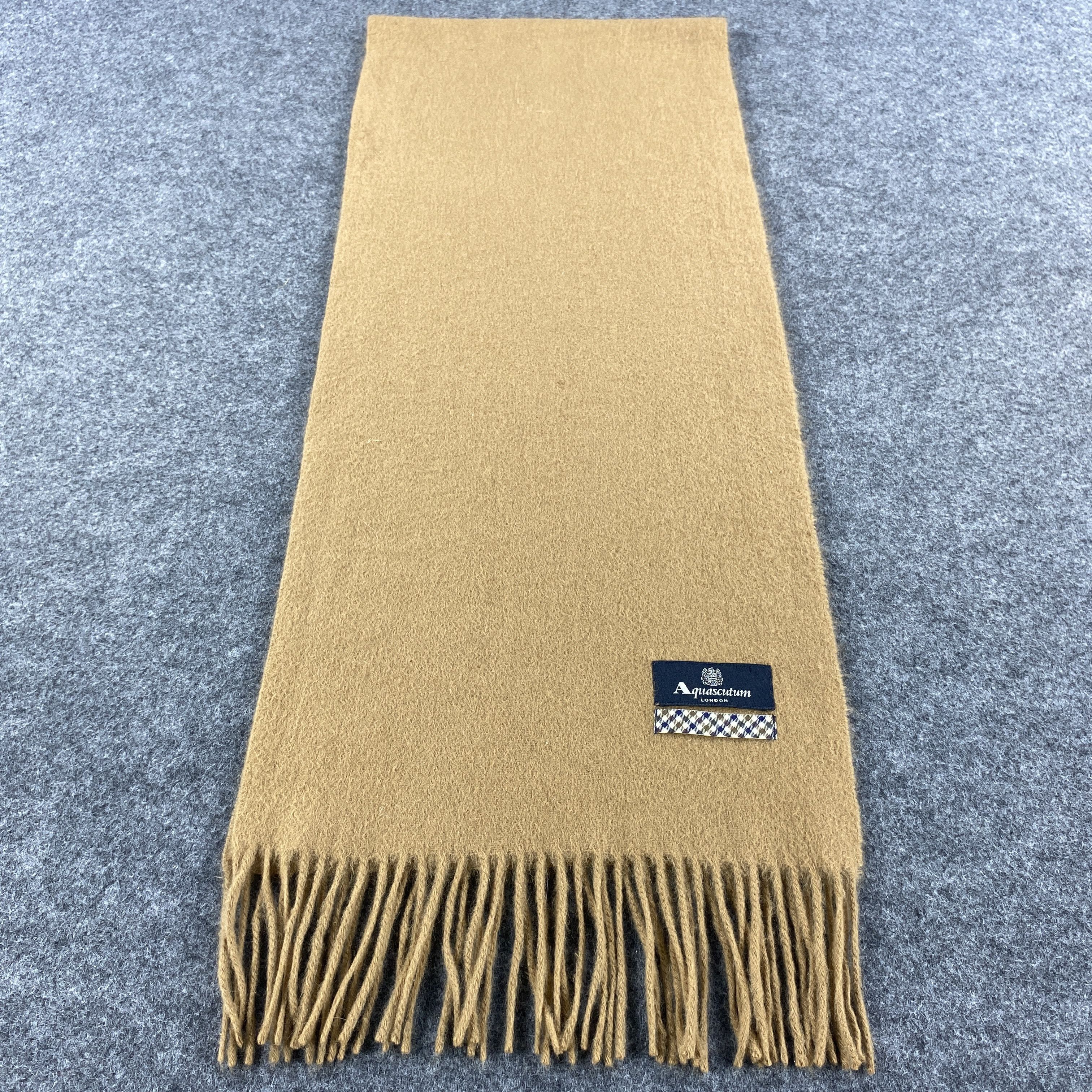 Aquascutum × Vintage Aquascutum Scarf # Muffler # Neckwear # D474 Size ONE SIZE - 3 Thumbnail