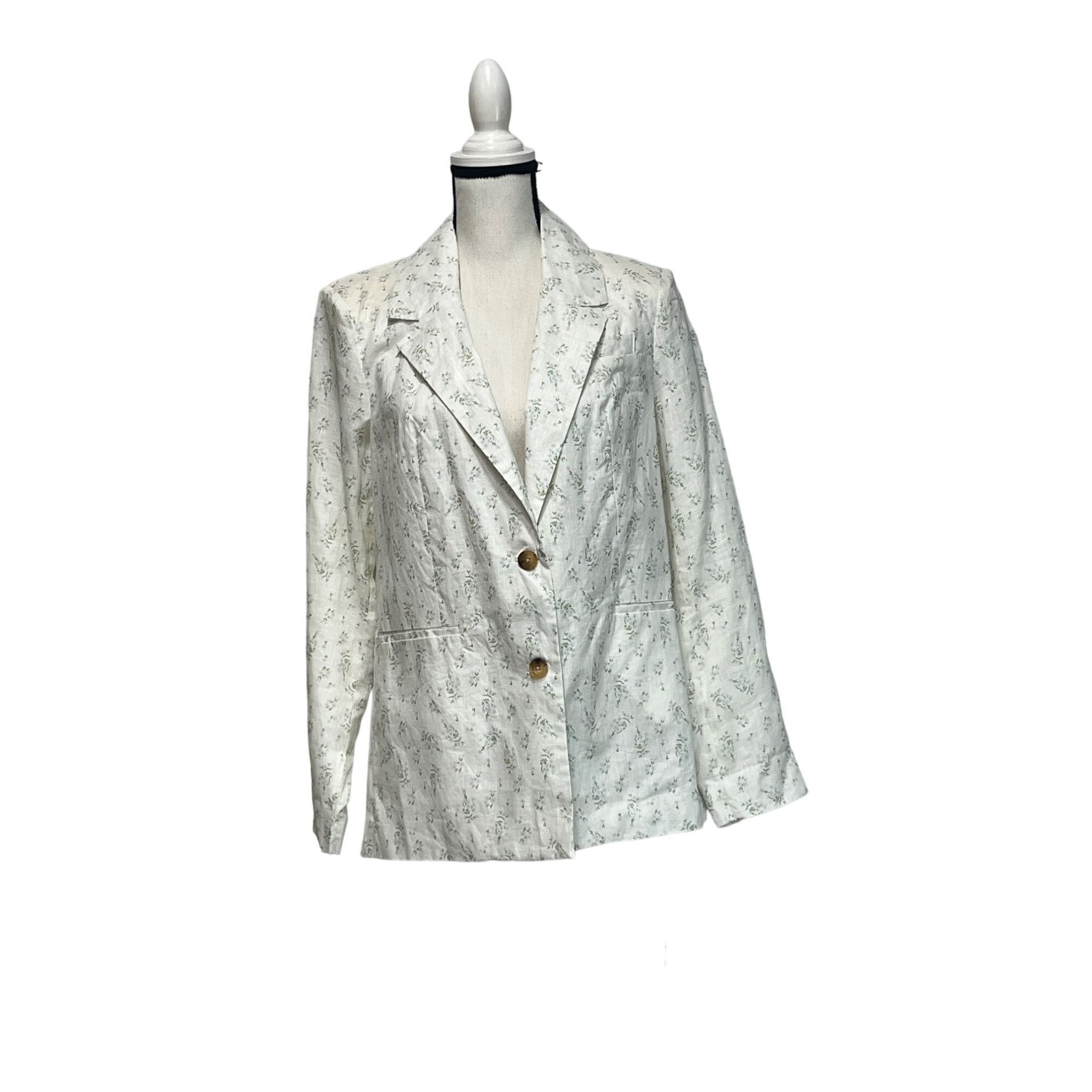 Other BLANKNYC Floral Print Linen Blazer In Flower Field, Sz. S Size S / US 4 / IT 40 - 14 Thumbnail