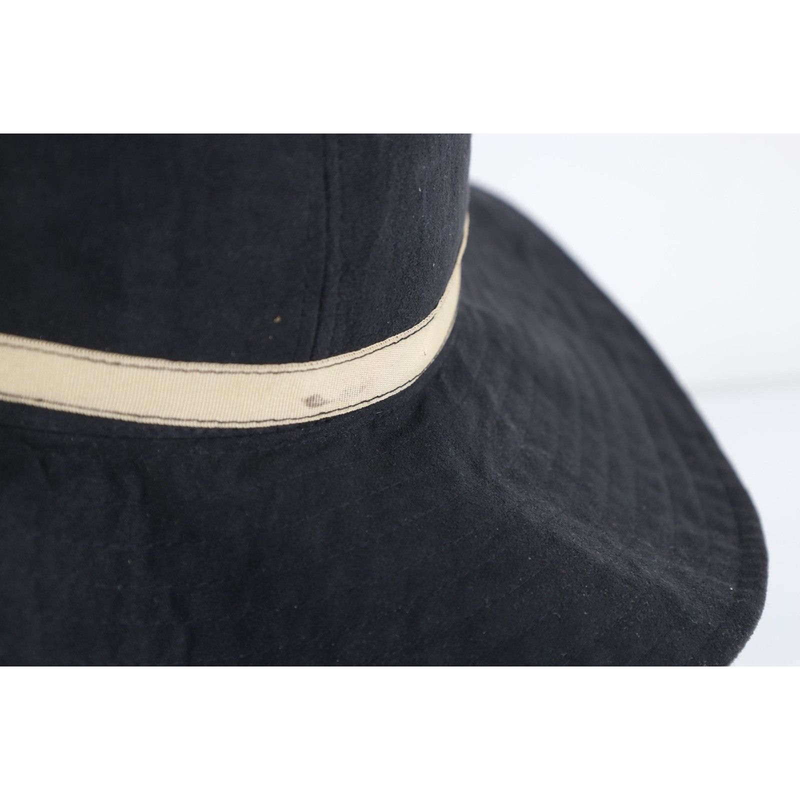 Vintage Vintage 90s Wide Brimmed Bow Tie Ribbon Church Derby Hat Size ONE SIZE - 4 Thumbnail