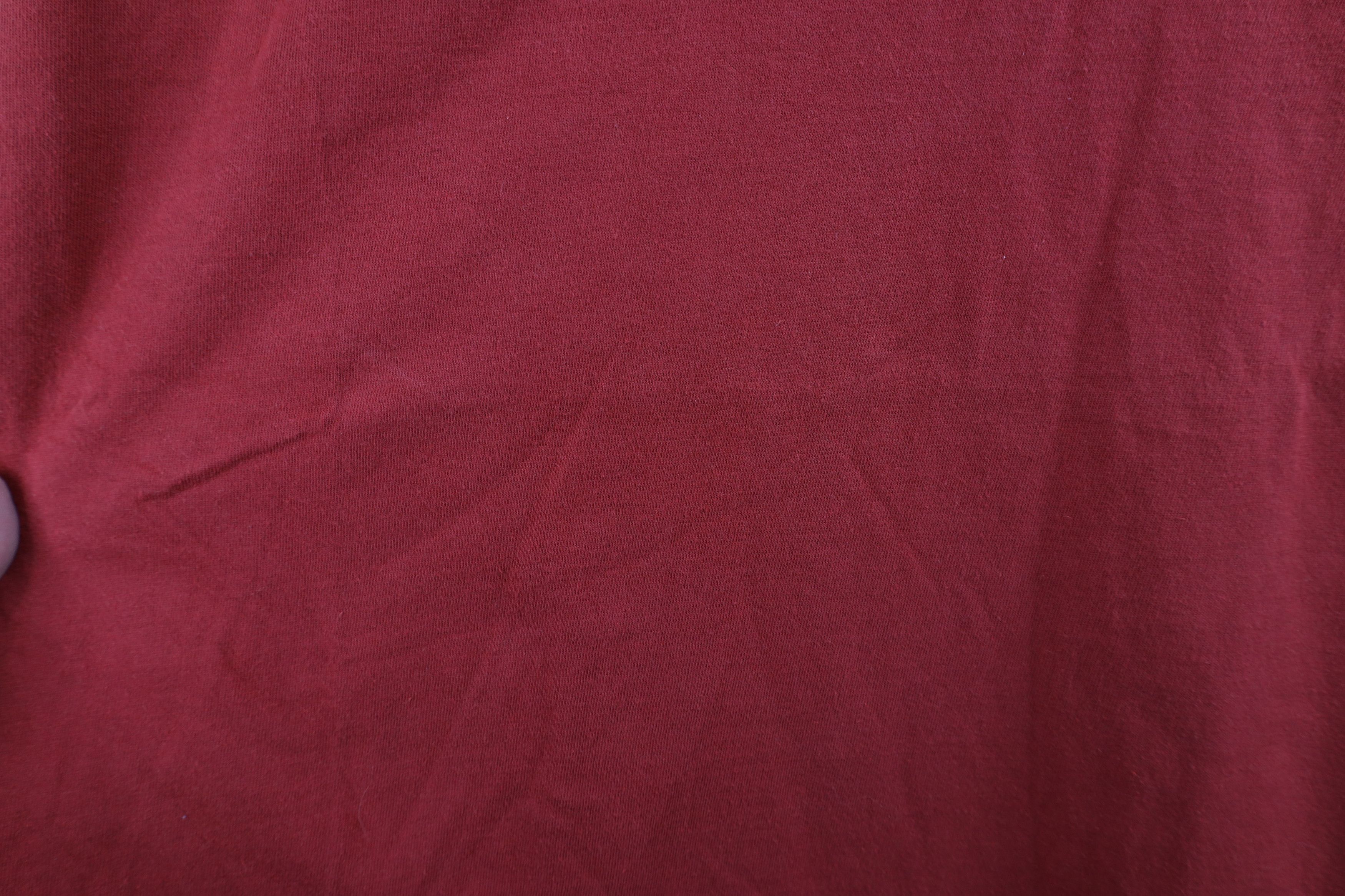 Gap × Vintage Vintage 90s Gap Short Sleeve V-Neck T-Shirt Red Cotton USA Size US M / EU 48-50 / 2 - 6 Thumbnail