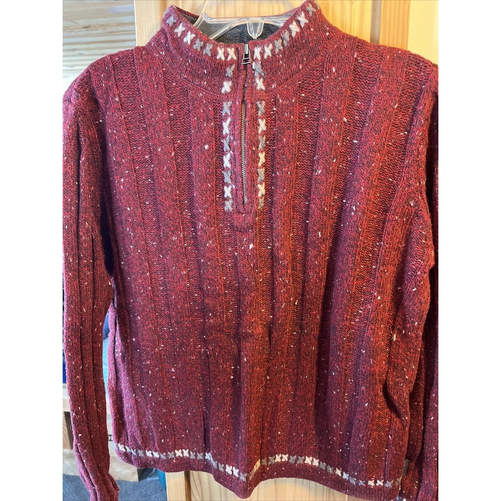 Woolrich Woolen Mills Woolrich VTG Women’s M Ruby Heather Wool Ramie Blend Sweater Size M / US 6-8 / IT 42-44 - 15 Thumbnail