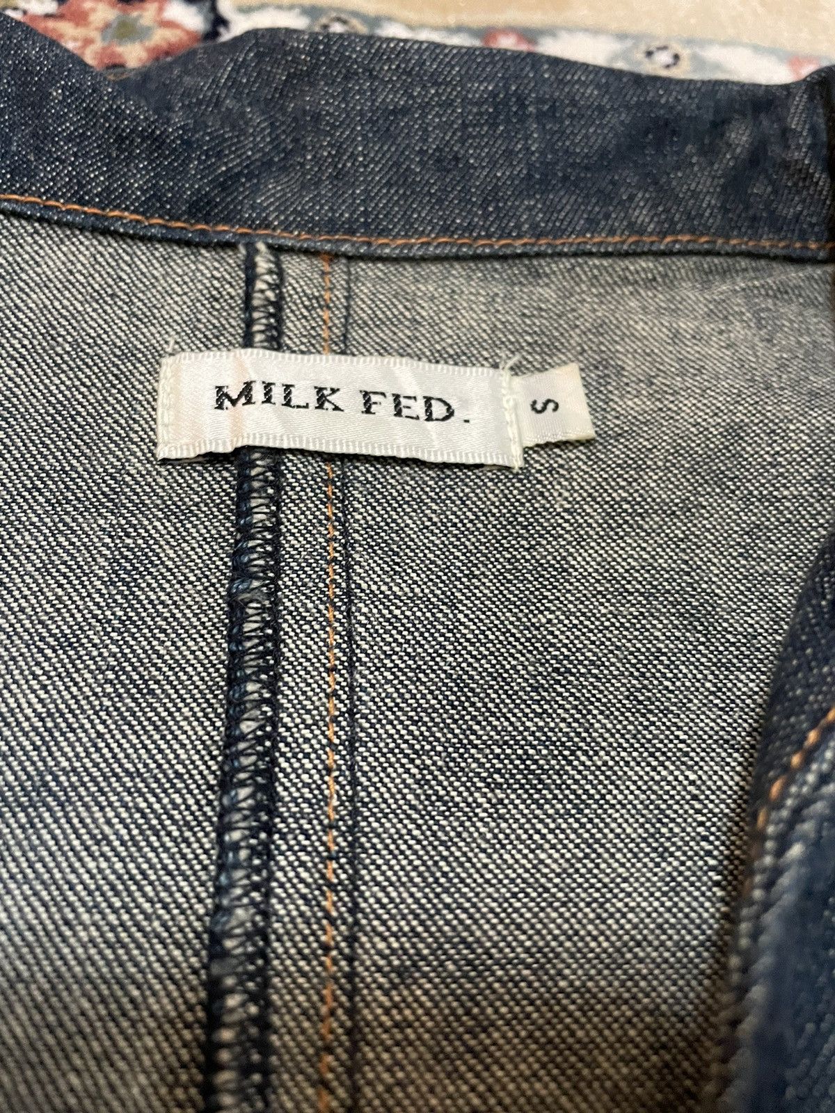 Designer × MILKFED 🔥Rare🔥 Milkfed Denim Jacket Made in Japan Hard To Find Size S / US 4 / IT 40 - 3 Thumbnail