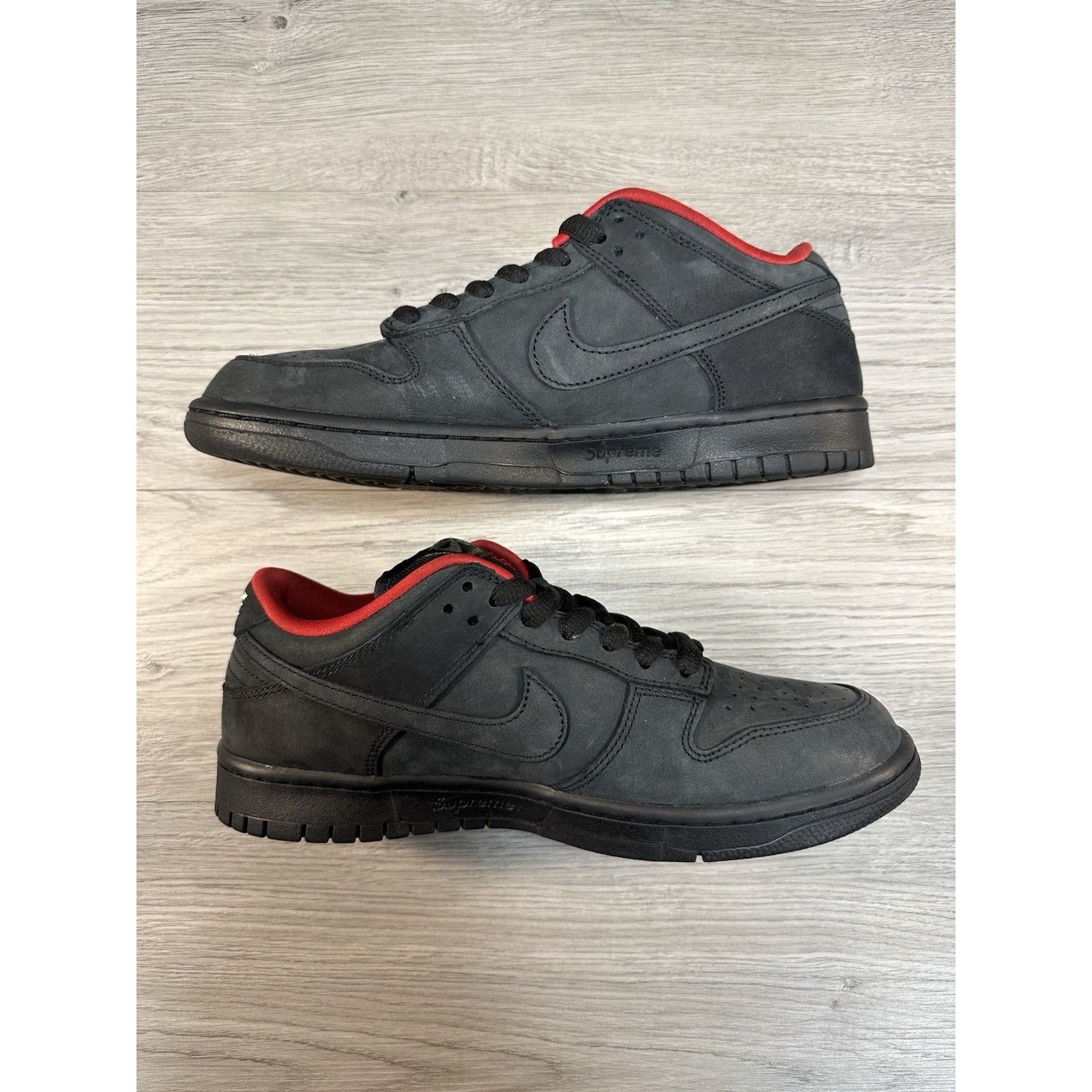 Nike Supreme x Nike Dunk SB Low Black - Size 9 Size US 9 / EU 42 - 3 Thumbnail