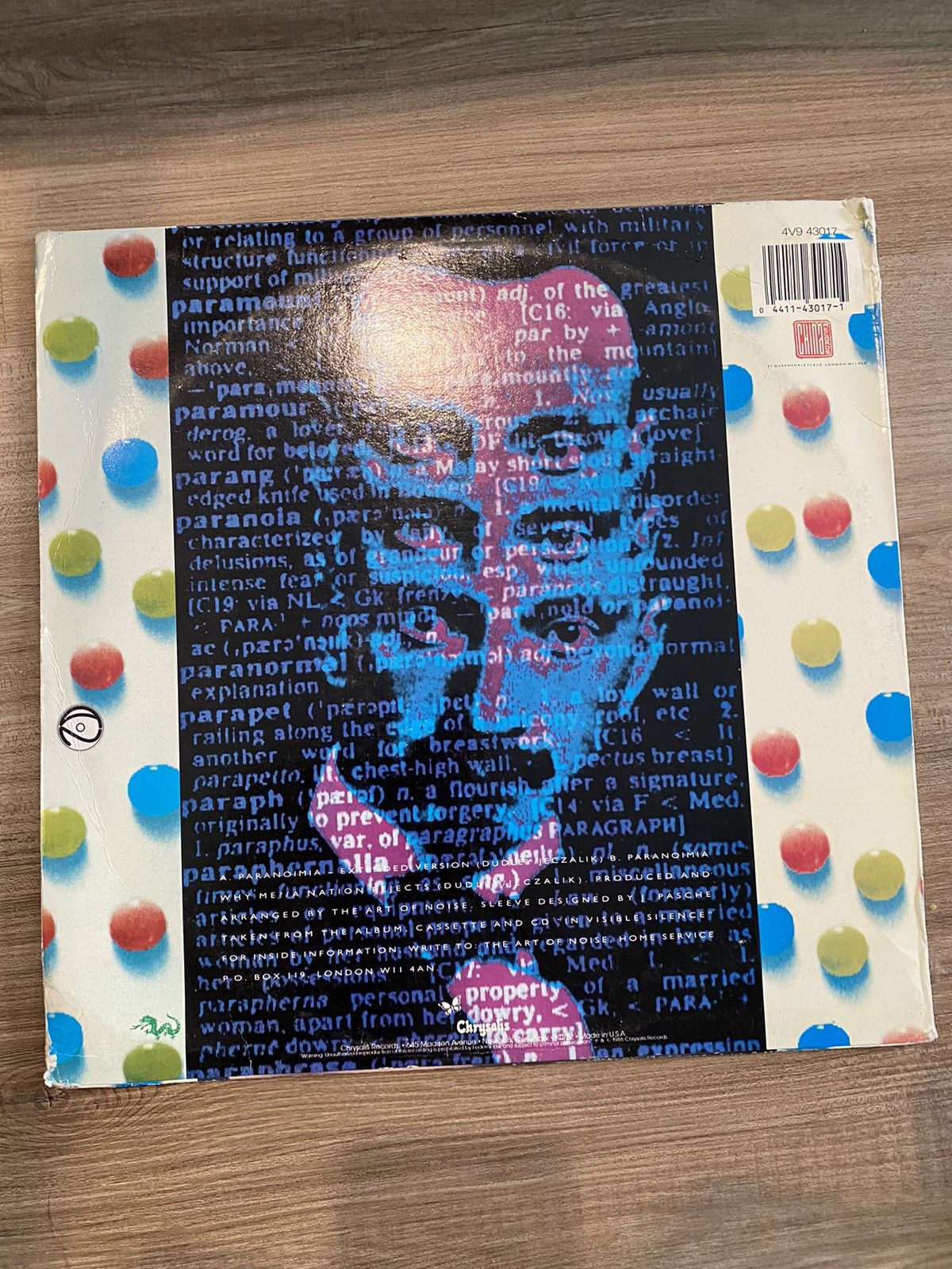 Pepsi Vintage 80’s The art of noise max headroom vinyl record Size ONE SIZE - 2 Thumbnail