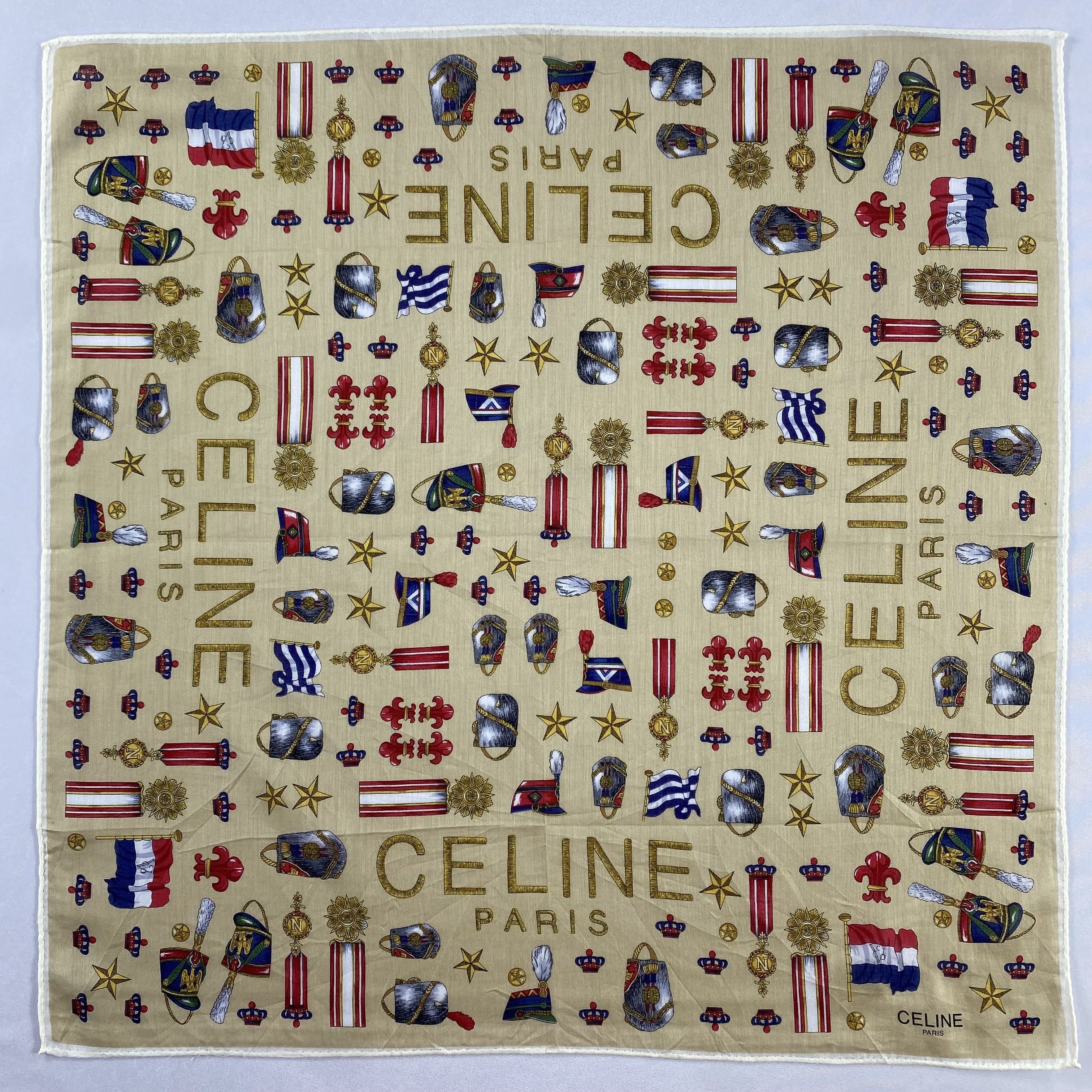 Celine × Vintage Celine Handkerchief / Neckerchief / Bandana-P1640 Size ONE SIZE - 1 Thumbnail