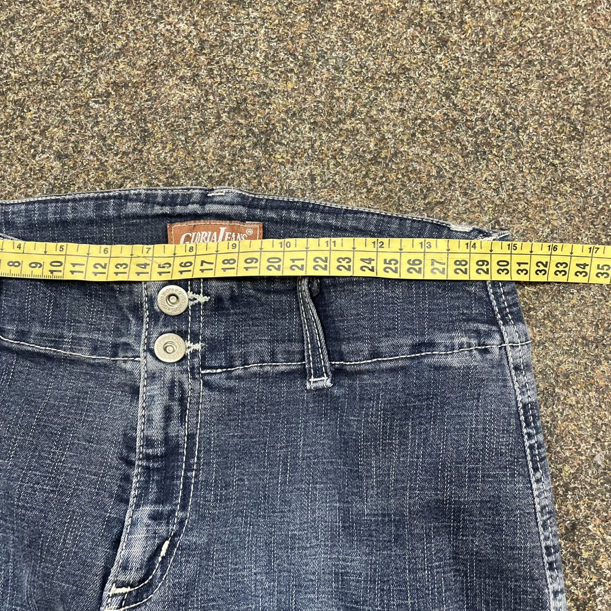Vintage Y2K Vintage Flared Jeans Distressed Embellished Grunge Skate Size 30" / US 8 / IT 44 - 6 Thumbnail