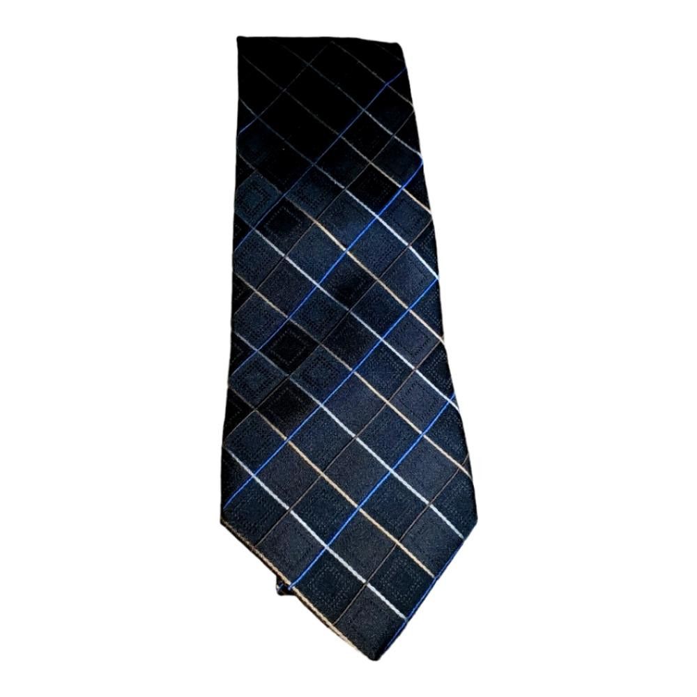 Designer T110 Paul Dione Black Vintage Silk Tie 60" Size ONE SIZE - 1 Thumbnail