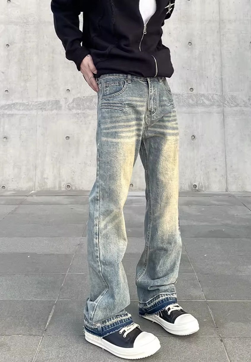 Japanese Brand × Jean Trendy slim straight streetwear jeans Size US 33 - 3 Thumbnail