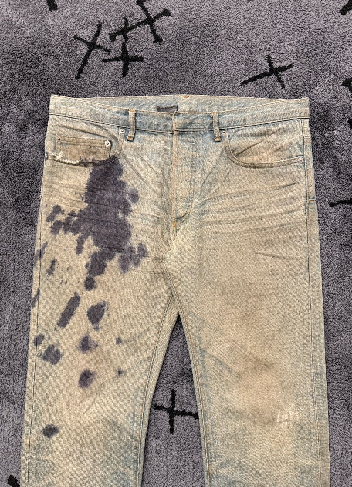 Dior SS05 inky Venom Nut Unwaxed Bleu Clairs Size US 31 - 3 Thumbnail