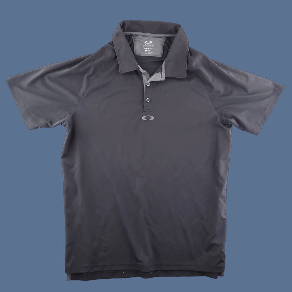 Oakley Oakley Polo Mens XL Slim Black Golf Performance Logo Polyester Shirt Size US XL / EU 56 / 4 - 1 Thumbnail