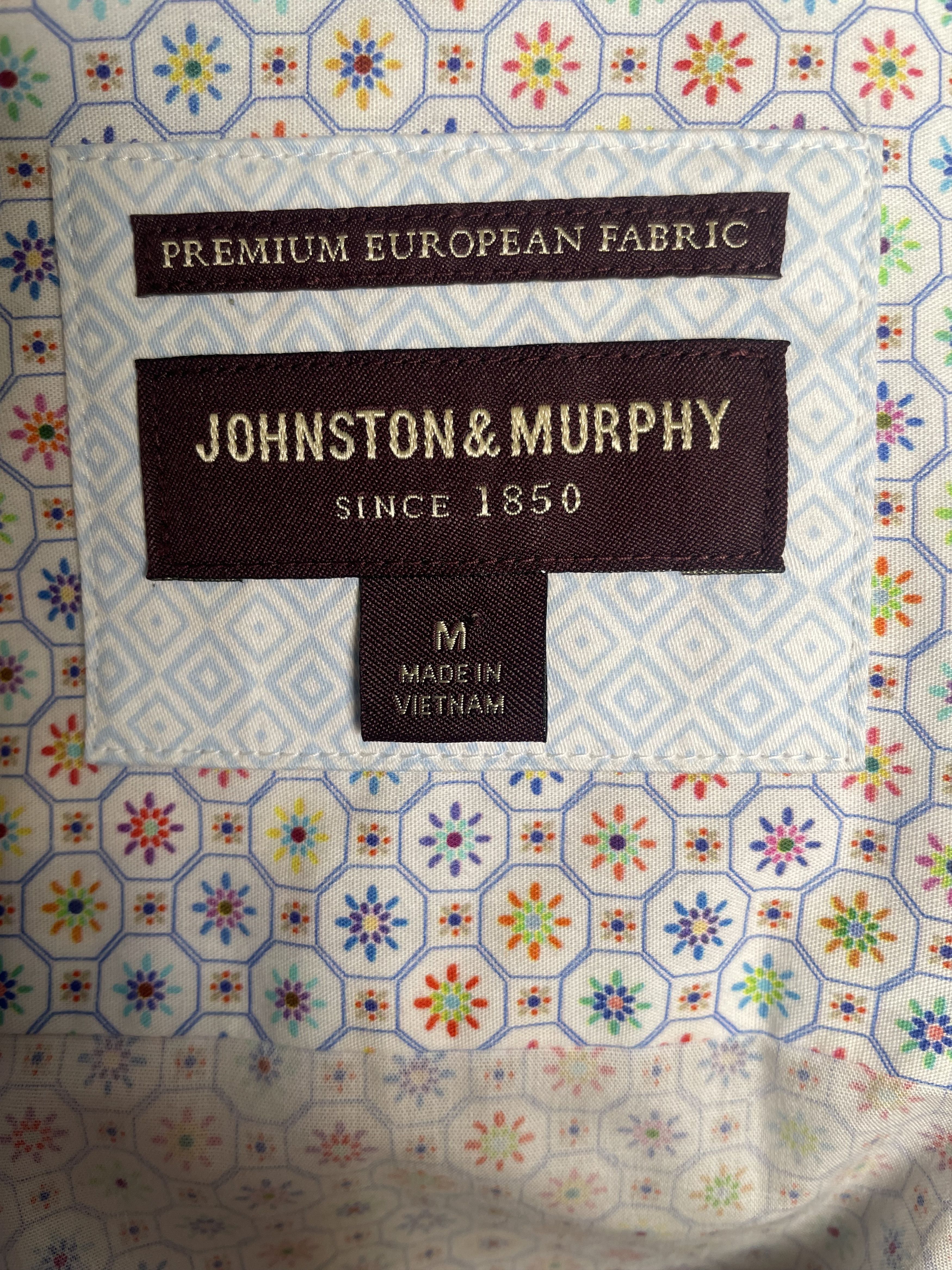 Johnston & Murphy Johnston & Murphy Premium Multi-Color Print Shirt M/L Size US M / EU 48-50 / 2 - 7 Thumbnail